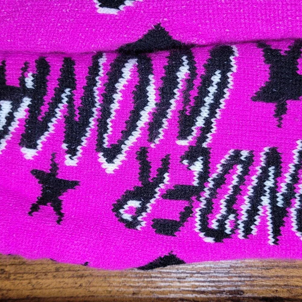 Wonder Woman Hot Pink Slipper Sock Booties OS Fits Most